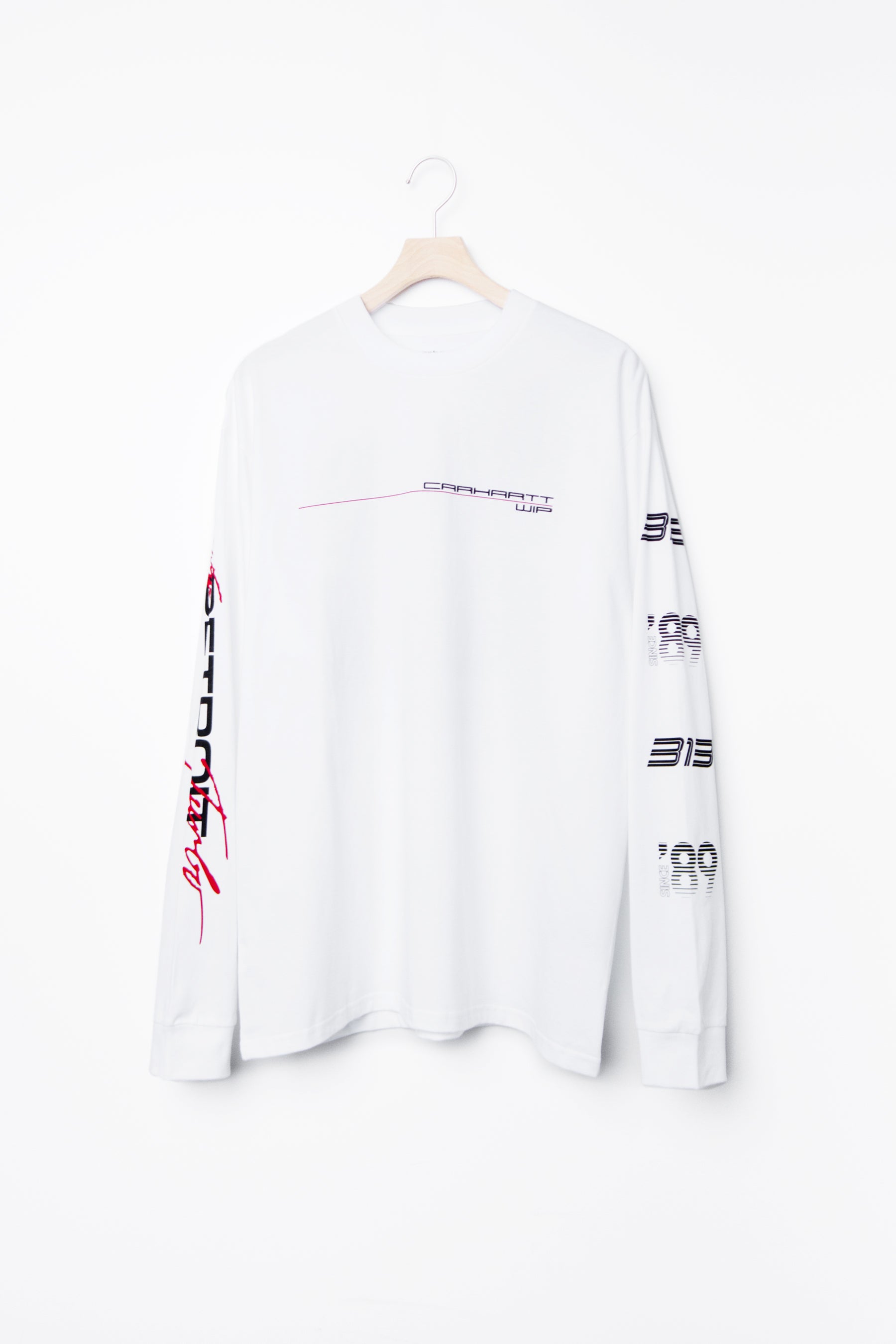 Detroit Turbo Long Sleeve Tee White