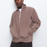 Cargo Pleated Jacket Alpaca Brown JC142-43