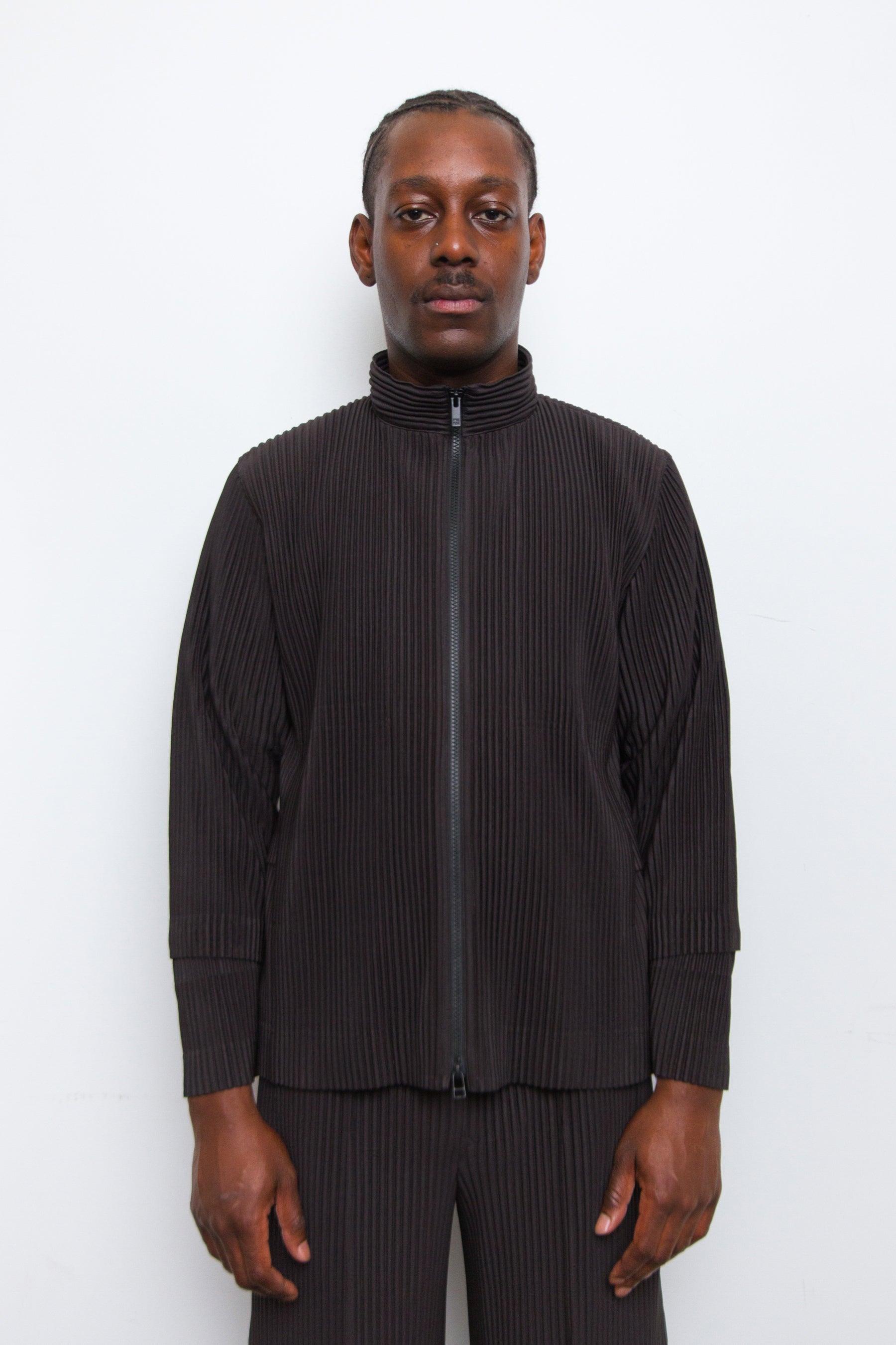 Cargo Pleated Jacket Coke Grey JC142-16