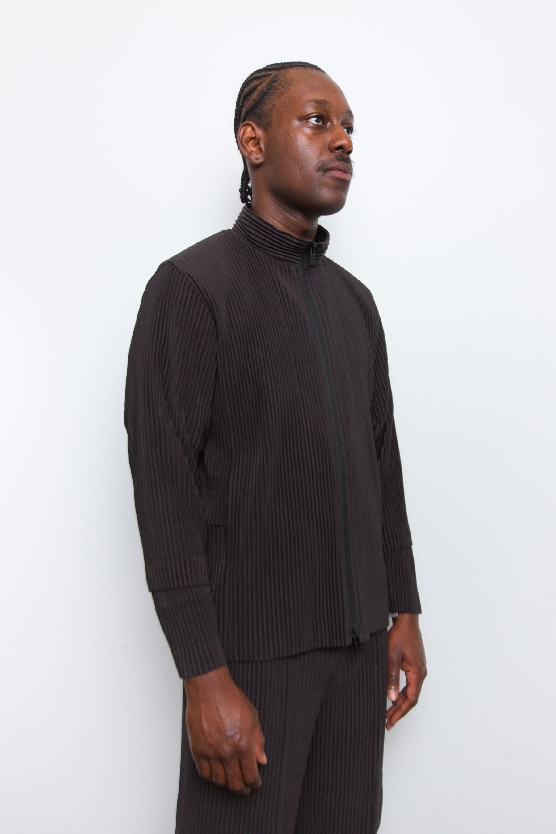 Cargo Pleated Jacket Coke Grey JC142-16