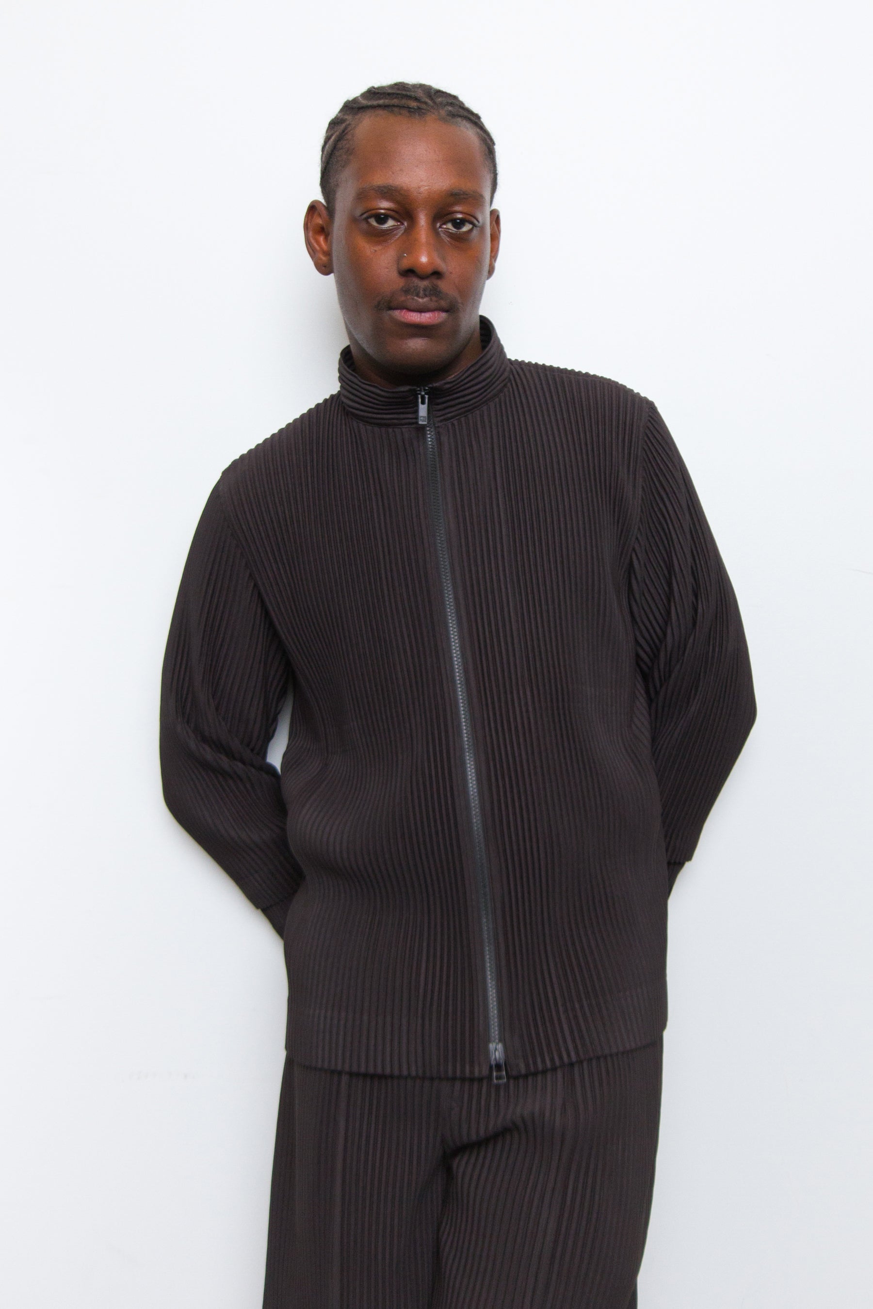 Cargo Pleated Jacket Coke Grey JC142-16