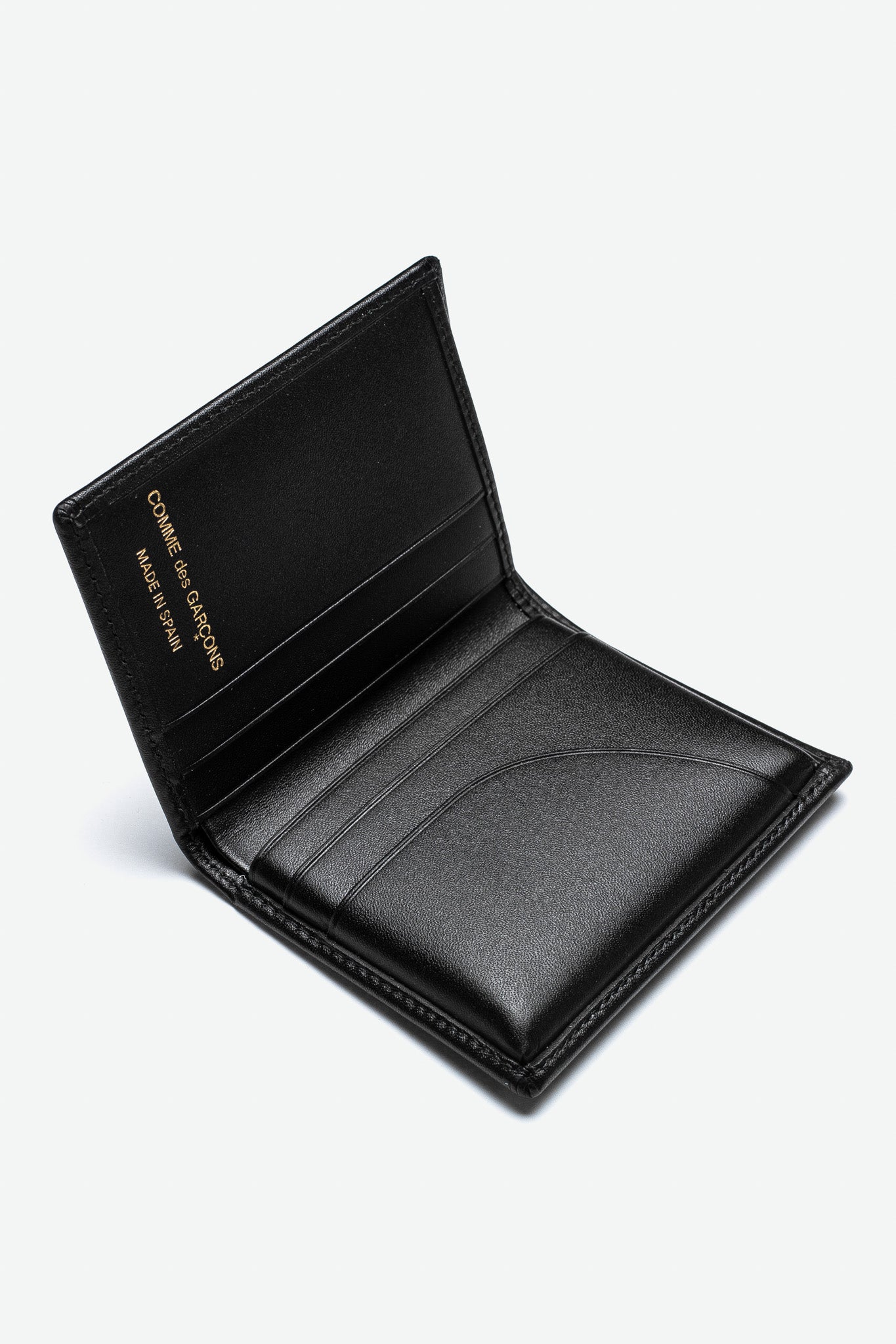 Comme Des Garçons Wallet Black Brick Large Leather Wallet