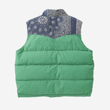 Men's Kerchief Down Vest Green 0226905013017