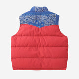 Men's Kerchief Down Vest Red 0226905013017