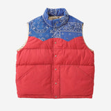 Men's Kerchief Down Vest Red 0226905013017
