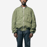 Rebuild By Needles Multi Pocket Bomber Jacket Khaki WP-J902-100-1