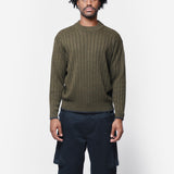 Ribbed Crewneck 63 Army Green CGB41207CZ63