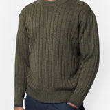 Ribbed Crewneck 63 Army Green CGB41207CZ63