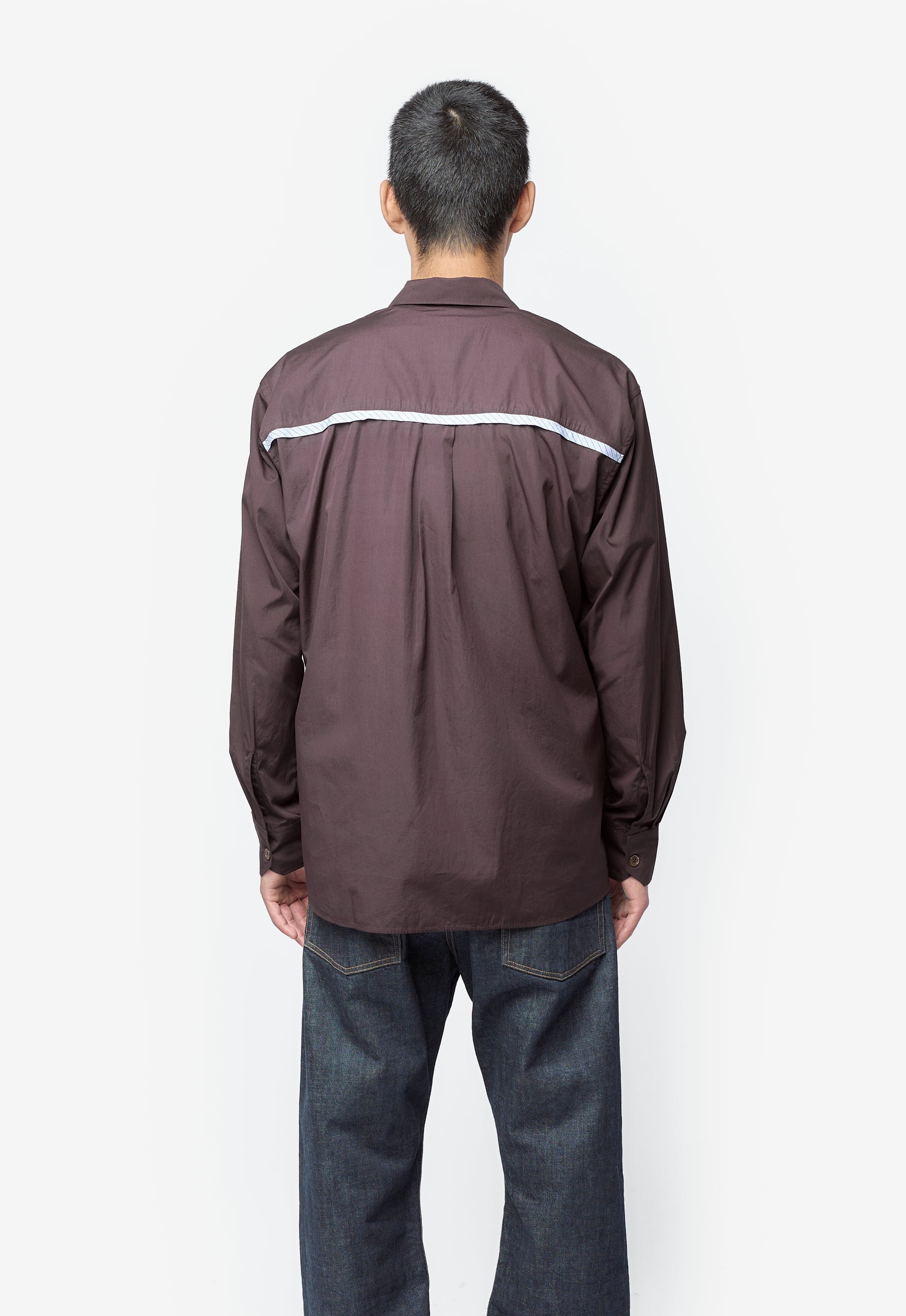 Above Shirt Divine Brown Super Poplin M4252AD – NOMAD