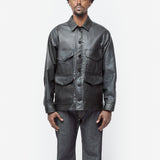 Filson Faux Leather Panelled Jacket Black