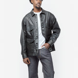 Filson Faux Leather Panelled Jacket Black