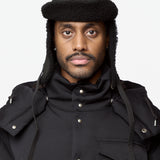 Open Car Sheepskin Hat Black 0125203003017