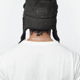 Open Car Sheepskin Hat Black 0125203003017
