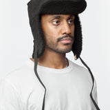 Open Car Sheepskin Hat Black 0125203003017