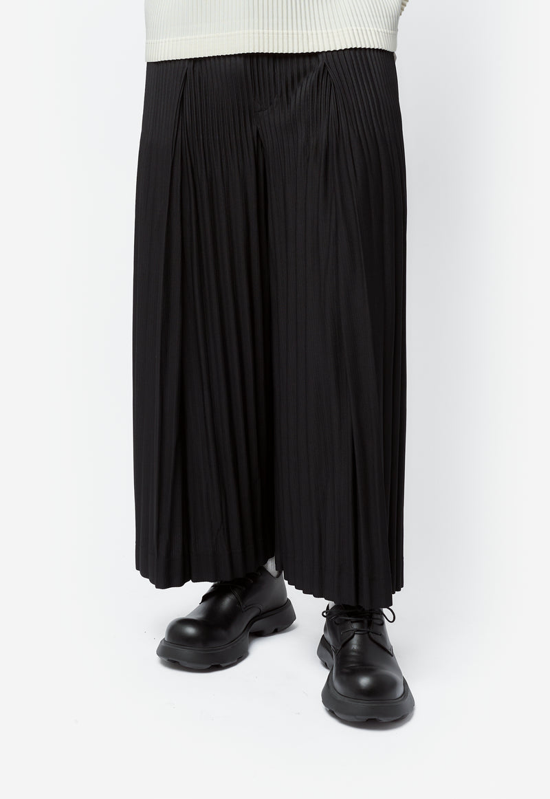 Monthly Colour December Pleated Pant Black HP58-JF124-15
