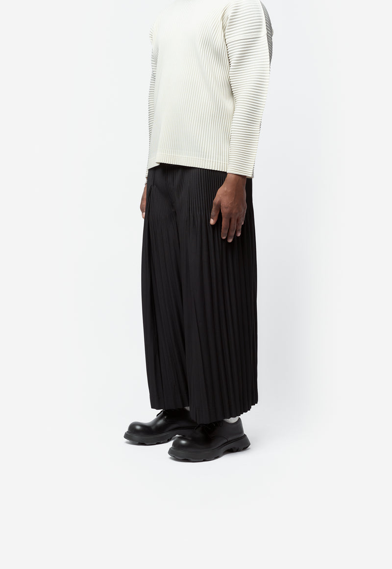 Monthly Colour December Pleated Pant Black HP58-JF124-15