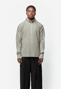 Monthly Colour November Pleated Zip Sweater Managan Green HP58-JK112-64