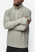 Monthly Colour November Pleated Zip Sweater Managan Green HP58-JK112-64