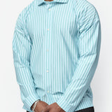 Stripe Jersey Shirt Blue HP58-JJ370-72