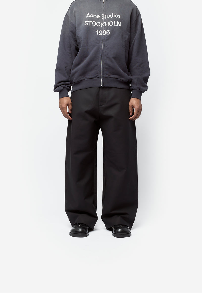 Satin Trousers Black TROU001090