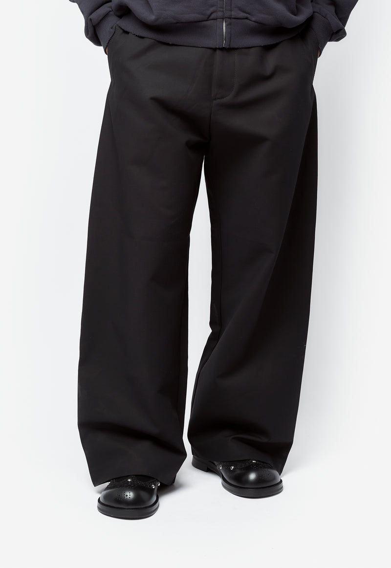 Satin Trousers Black TROU001090