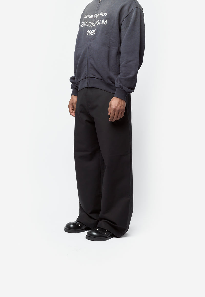 Satin Trousers Black TROU001090