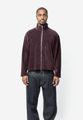 Shrunken Full Zip Merlot Houdini Check Velour M2266SM