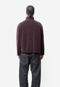 Shrunken Full Zip Merlot Houdini Check Velour M2266SM