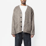Cardigan Mole Grey Hairy Wool M2266CM