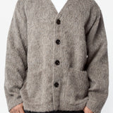 Cardigan Mole Grey Hairy Wool M2266CM
