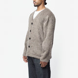 Cardigan Mole Grey Hairy Wool M2266CM