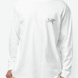 Kragg Cotton Long Sleeve Tee White Light/Black X000009714017