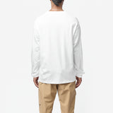 Kragg Cotton Long Sleeve Tee White Light/Black X000009714017