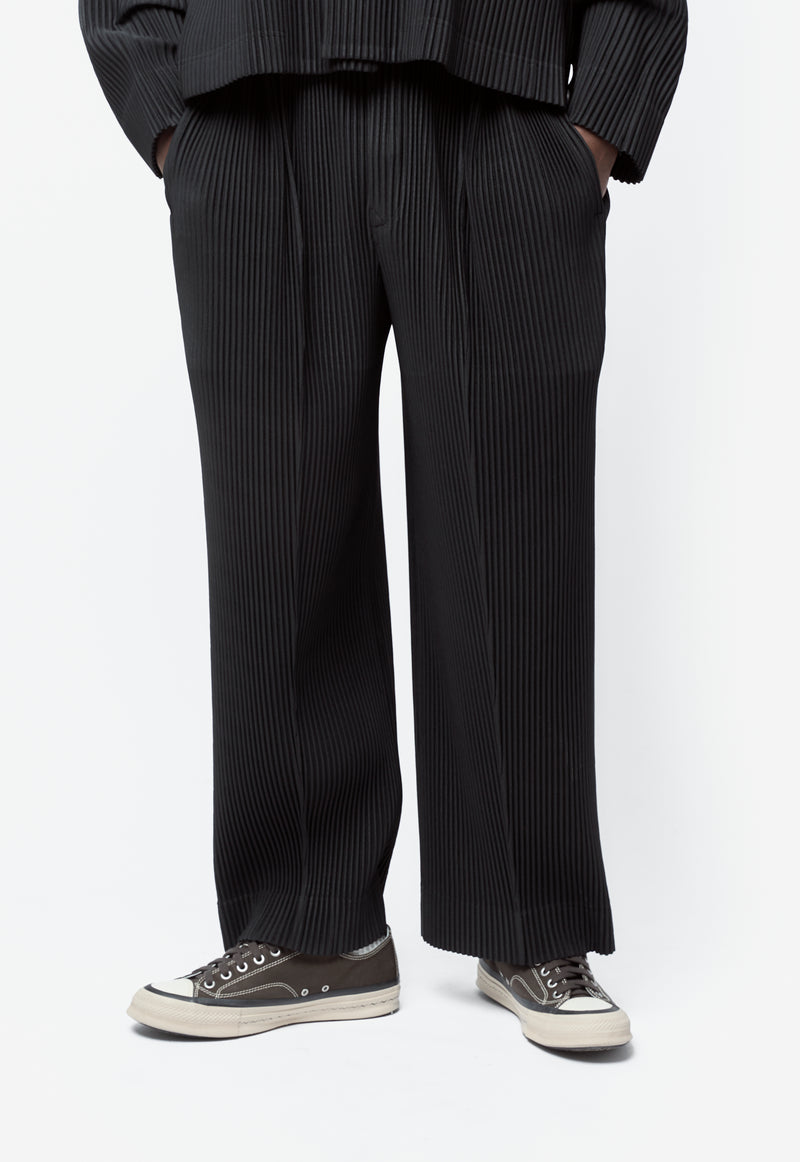 Monthly Colour January Pleated Pant Black HP66-JF014-15
