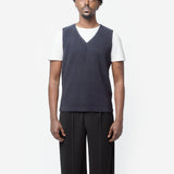 Basics Pleated Vest Navy HP66-JE510-75