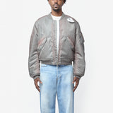 Washed Bomber Jacket Stone Grey FN-MN-OUTW001299