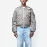 Washed Bomber Jacket Stone Grey FN-MN-OUTW001299