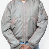 Washed Bomber Jacket Stone Grey FN-MN-OUTW001299