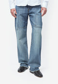 Men's Chance Denim Patched Blue Vintage Wash MS26DE01-CO06-502