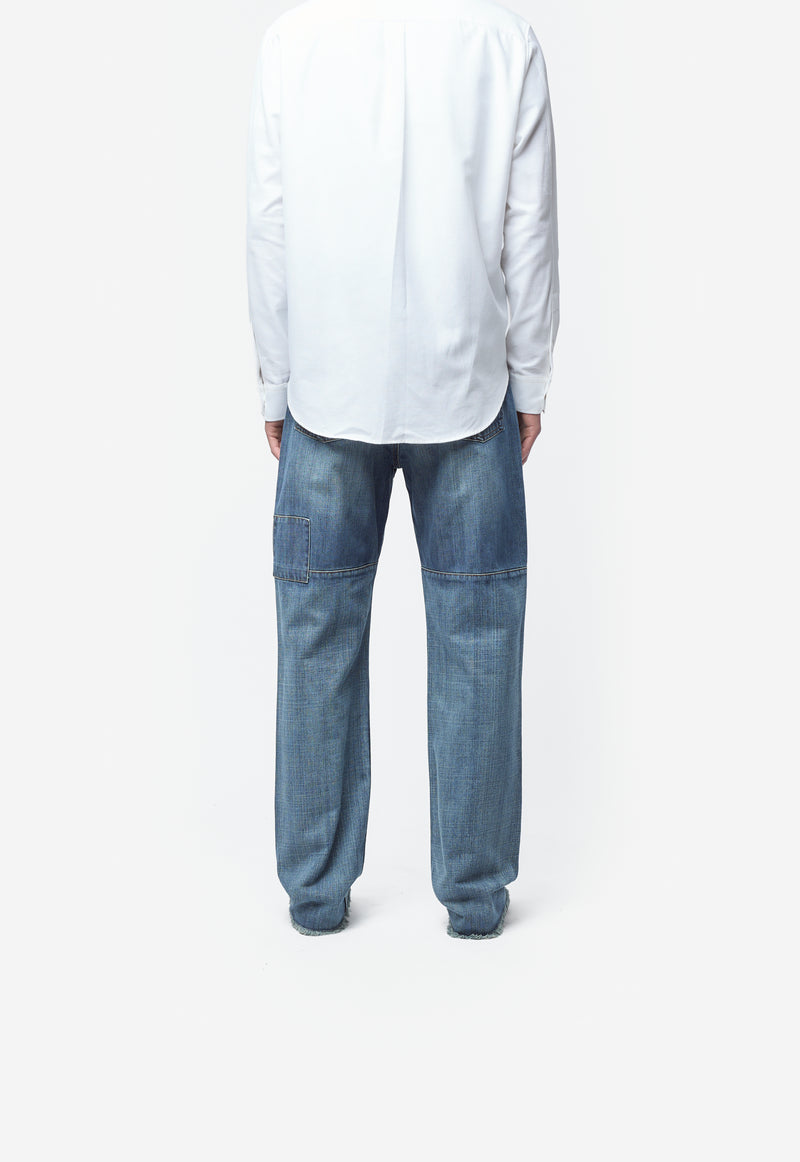 Men's Chance Denim Patched Blue Vintage Wash MS26DE01-CO06-502
