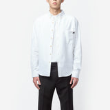 Cotton Pique Isaac Oxford Shirt White MS26SH09-CO03-001