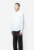 Cotton Pique Isaac Oxford Shirt White MS26SH09-CO03-001