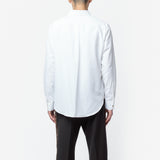 Cotton Pique Isaac Oxford Shirt White MS26SH09-CO03-001