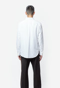 Cotton Pique Isaac Oxford Shirt White MS26SH09-CO03-001