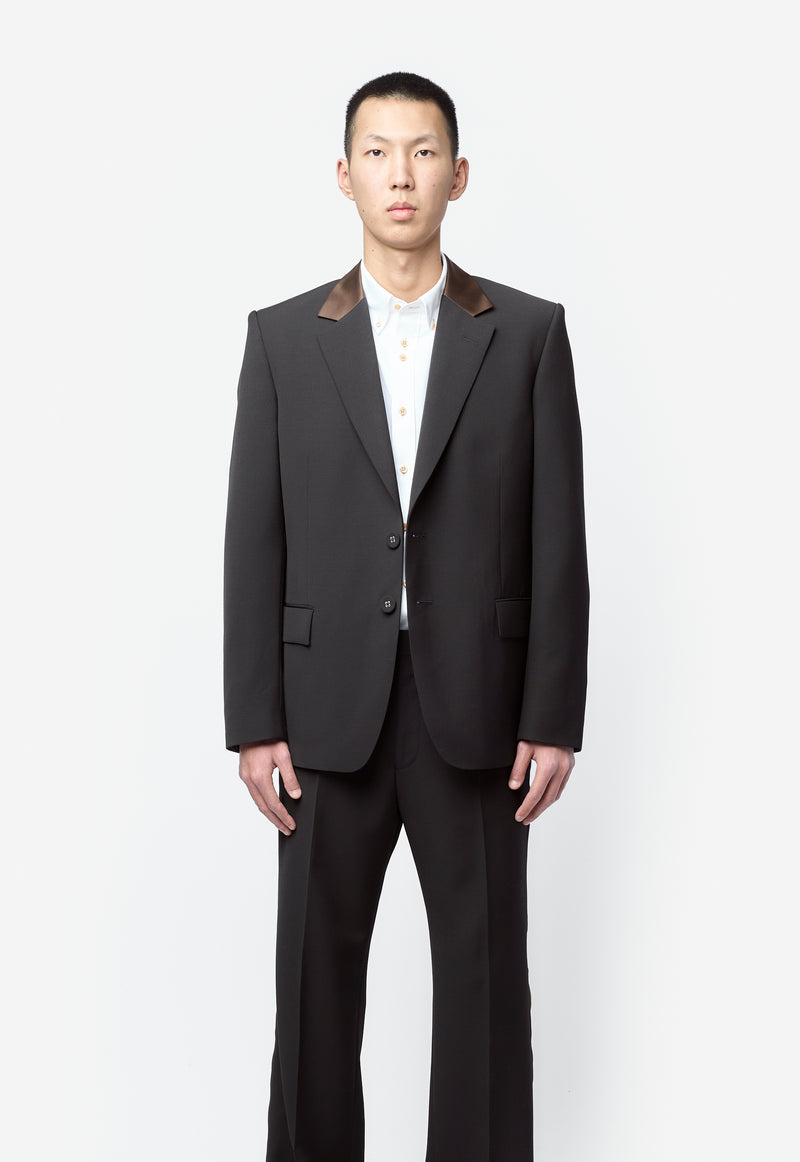 Men's Alto Blazer Black/Brown MS26JA02-WO01-989