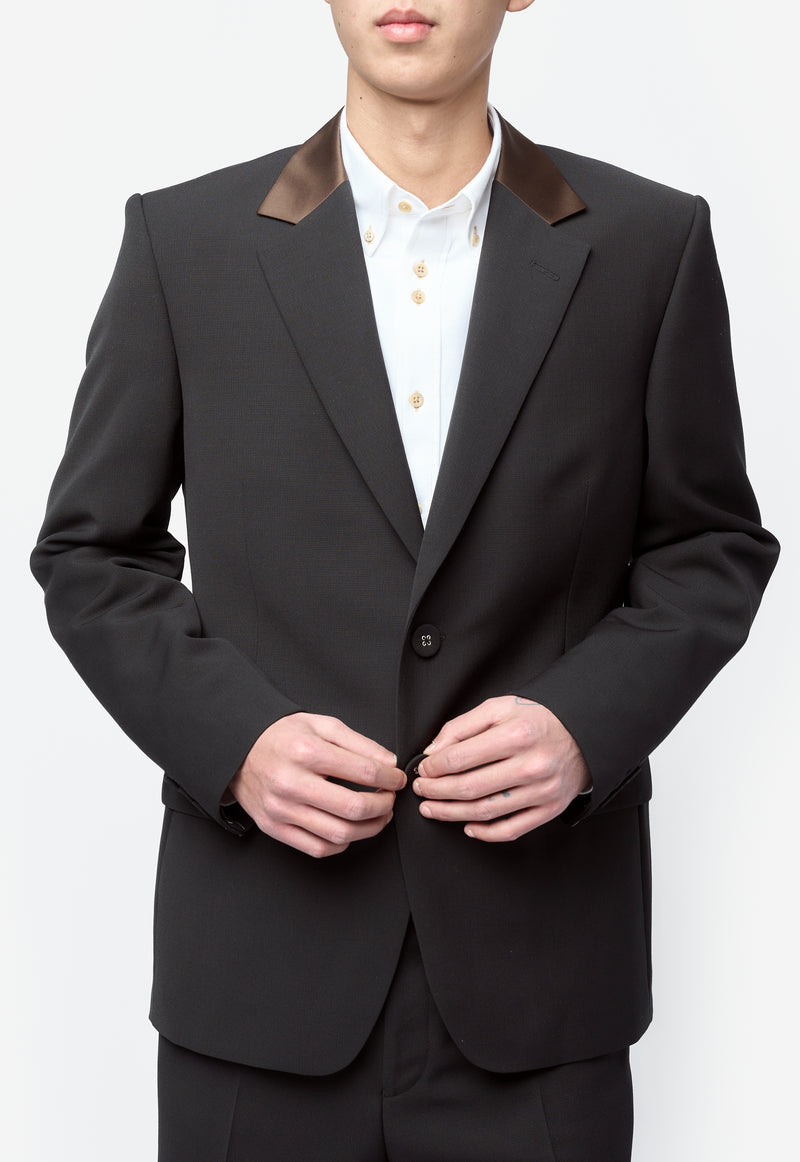 Men's Alto Blazer Black/Brown MS26JA02-WO01-989