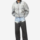 Faded Denim Jacket White/Black FN-MN-OUTW0001285