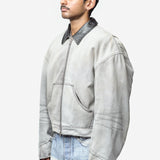 Faded Denim Jacket White/Black FN-MN-OUTW0001285