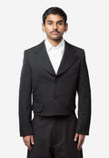 Men's Cropped Blazer Black PQ-J050-051