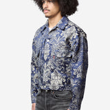 Floral Pattern Jacket Navy WQ-J202-051-1-3
